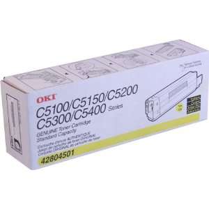  NEW Oki OEM Toner 42804501 (YELLOW) (1 Cartridge) (Color Laser 