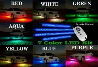   Color LED Underbody/Undercar Car Kit with REMOTE 000000000000  