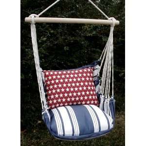  Marina Stripe Stars Hammock Chair Swing Set Patio, Lawn & Garden
