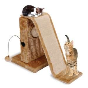 Penn Plax Activity Center for Cats with Slide and Post Net