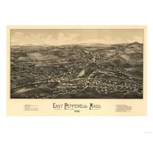  East Pepperell, Massachusetts   Panoramic Map Premium 