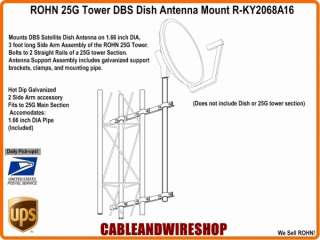 ROHN 25G Tower KY2068A16 Satellite Dish Antenna Mount 610074820550 
