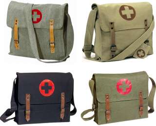 Vintage Red Cross Medic Shoulder Bags  