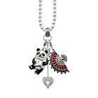NEW Best Christmas gift red fan and panda charm fit nec