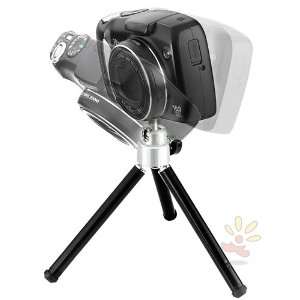  Black Mini Tripod w/ Ball Head & Foldable Legs: Camera 