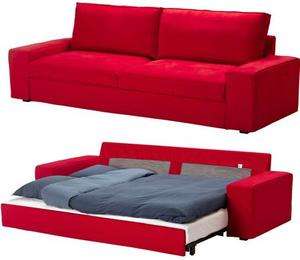   removable Sofabed Cover Ingebo Red 3 seat Sofa Bed slipcover New NIP