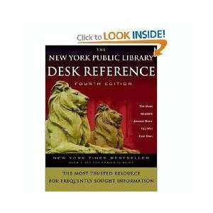  The New York Public Library Desk Reference. Books