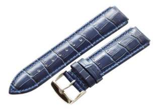 17MM NAVY BLUE Croco Watch Band strap fits TECHNOMARINE w/ QUICK 