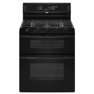  Gold 30 In. Black Double Oven Gas Range   GGG390LXB