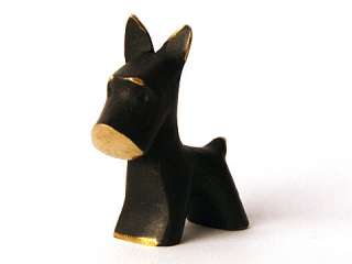 Authentic Walter Bosse Brass Dog Collector Statue Art Figurine 