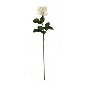    Artificial Open Rose Silk Flower Stem Wedding Decor