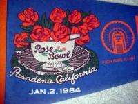 1984 Illinois Fighting Illini Rose Bowl Pennant   UNSOLD STOCK