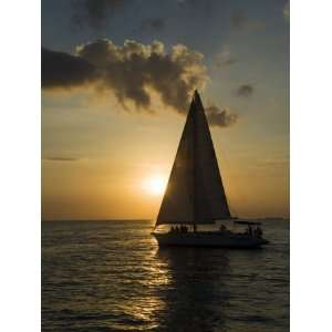  Sailboats at Sunset, Key West, Florida, United States of 
