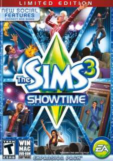 THE SIMS 3 SHOWTIME EXPANSION PACK WIN MAC *NEW*  