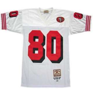   Rice #80 San Francisco 49ers Throwback White Sewn Mens Size Jersey