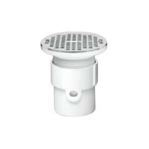   72117 PVC General Purpose Drain with 6 Inch SS Grate, 3 Inch or 4 Inch