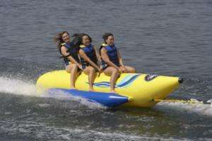 New Waterboggan 3 Person Inflatable Towable Tube Raft  
