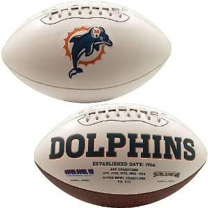    Signature Miami Dolphins Embroidered Logo Signature Series Football