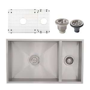   Undermount 16 Gauge Stainless Steel Double bowl Square Kitchen Sink