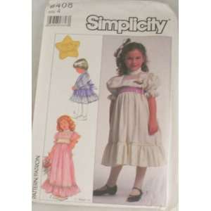  Simplicity Pattern 8408 Toddlers Dress in Two Lengths 1987 
