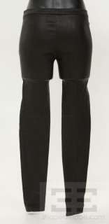Michael Michael Kors Black Leather Leggings Size 0  