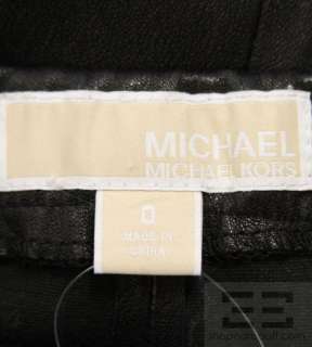 Michael Michael Kors Black Leather Leggings Size 0  