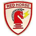 lapel pin usaf air force civil engineer red horse 1
