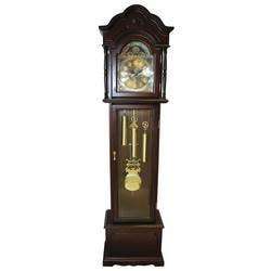 Grandfather Clock W/ Beveled Glass Chimes Half & Hour  