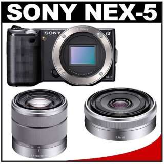  Sony Alpha NEX 5 Digital Camera Body & E 16mm f/2.8 Lens 