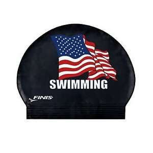 FINIS Latex Design Swim Cap Latex Swim Caps  Sports 