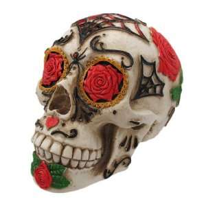  Day of The Dead Dod Tattoo Sugar Skull Head Display 