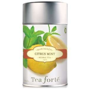 Tea Forte Loose Leaf Tea Canister Citrus Mint  Grocery 