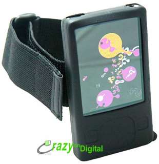 BLACK Skin Case Cover + Car+Wall Charger for Zune 120GB  