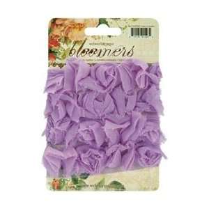  Bloomers Fabric Flower Trim 1.5 Wide 1 Yard   Lavender 