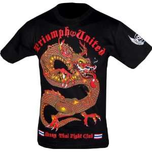  Triumph United KRU Dragon Black T Shirt (SizeS) Sports 