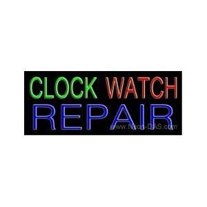  Clock Watch Repair Neon Sign 13 x 32