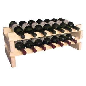  14 Bottle Small Scalloped Wine Rack