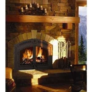   Nz6000 High Country Wood Burning Fireplace   Black